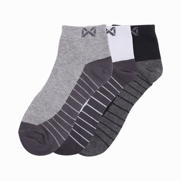 WARRIX Basic Ankle Socks 3 Pairs Unisex Sports Lifestyle