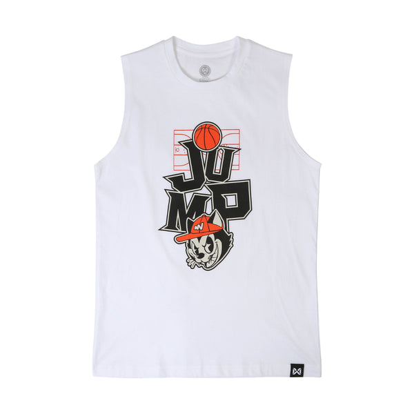 WARRIX Jump Collection Tank Top Alley oop White Sheeveless